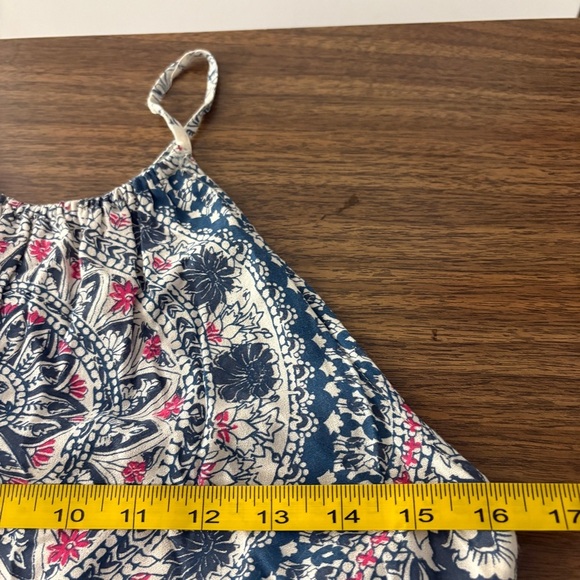 ❤️ Billabong Blue and White Boho Maxi Dress M - Picture 8 of 12